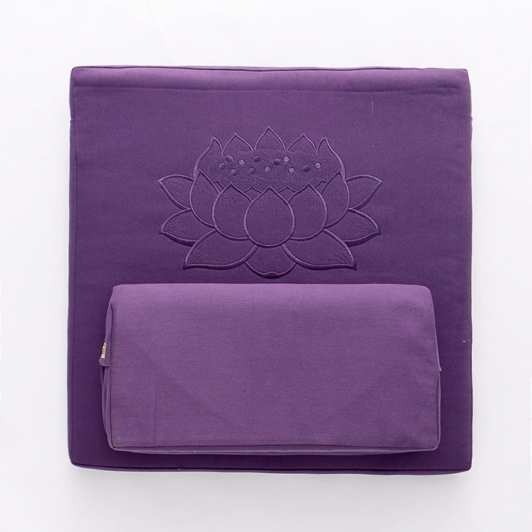 Deluxe Zafu & Zabuton 2 Piece Set - Yoga/Meditation Cushions Square 60/70/80cm Japanese Zafu Floor Cushion Lotus Meditation