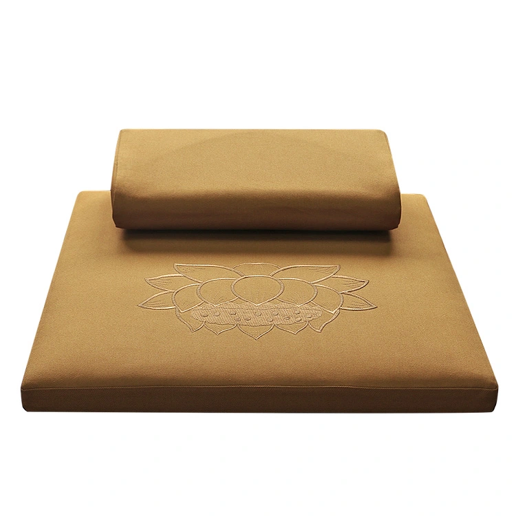 Deluxe Zafu & Zabuton 2 Piece Set - Yoga/Meditation Cushions Square 60/70/80cm Japanese Zafu Floor Cushion Lotus Meditation