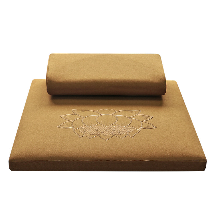 Deluxe Zafu & Zabuton 2 Piece Set - Yoga/Meditation Cushions Square 60/70/80cm Japanese Zafu Floor Cushion Lotus Meditation