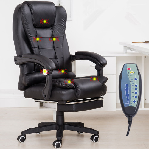 Home Office Computer Desk Massage Chair With Footrest Reclining Executive Ergonomic Vibrating Office Chair Furniture
