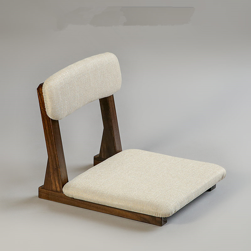 Japanese Style Tatami Meditation Legless Chair Bay Window Backrest Zaisu Chair Cushion Floor Seating Ergonomic Seat Lazy Sofa