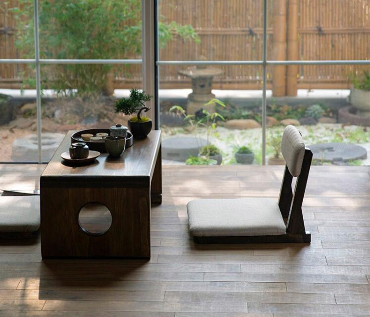 Japanese Style Tatami Meditation Legless Chair Bay Window Backrest Zaisu Chair Cushion Floor Seating Ergonomic Seat Lazy Sofa