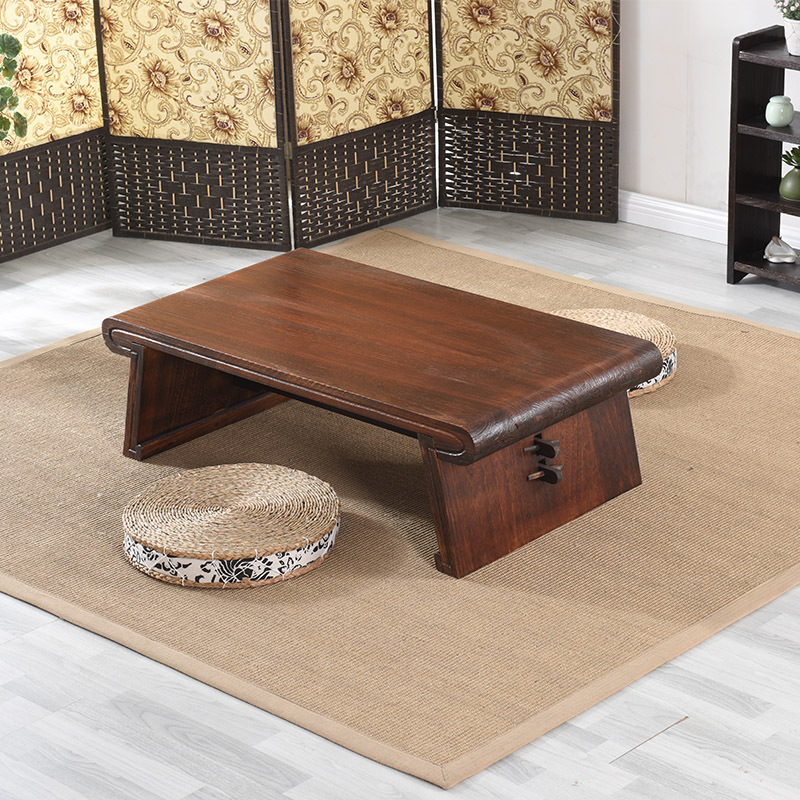 Wooden Asian Japanese/Chinese Low Tea Table Rectangle Living Room Furniture Table For Tea, Coffee Antique Gongfu Wood Table