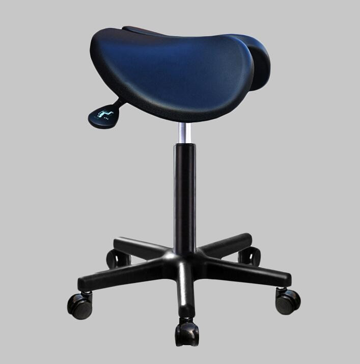 Ergonomic Hydraulic Saddle Stool Office Wheel Doctor Chair Rolling Adjustable Height Clinic Dentist Spa Massage Medical Salon