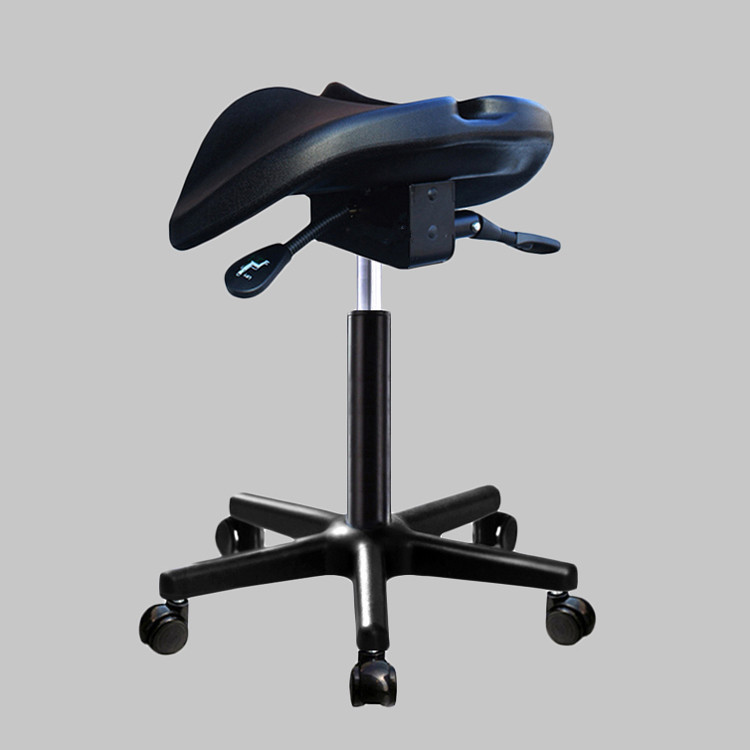 Ergonomic Hydraulic Saddle Stool Office Wheel Doctor Chair Rolling Adjustable Height Clinic Dentist Spa Massage Medical Salon