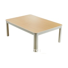 Kotatsu Japanese Table Top Reversible Natural/Yellow Rectangle 105x75cm Kotatsu No Heater