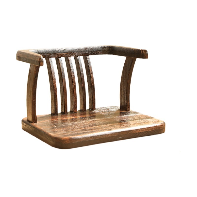 Japanese Style Solid Wood Floor Chair Armchair Tatami Meditation Zaisu Legless Chair Seating For Gaming,Reading,Watching TV