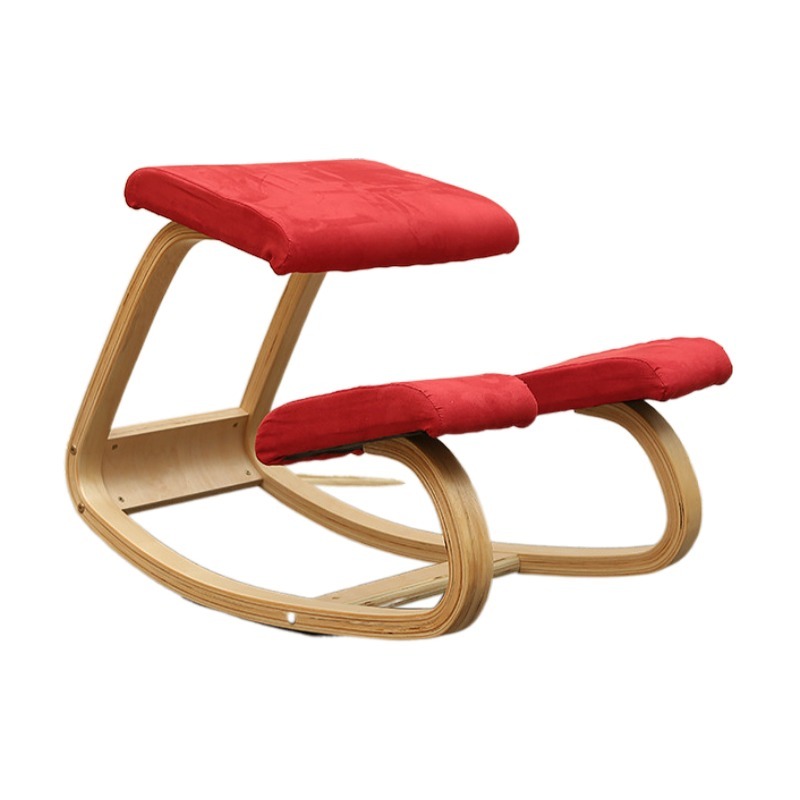 Original Ergonomic Kneeling Chair Stool Home Office Furniture Ergonomic Rocking Wooden Kneeling Computer Posture Chair Design