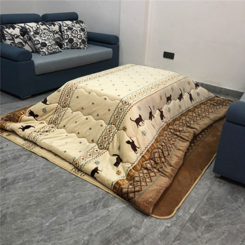 (2pcs/set) 190x240cm Retangle Kotatsu Futon Top & Bottom Set Comforter For Foot Warmer Table Japanese Futon Mattress Table Cover