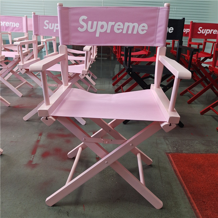 Wooden Foldable Directors Chair Canvas Seat and Back Outdoor Furniture Portable Wood Director Chairs Folding Camping Beach Chair