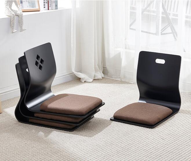 (4pcs/lot)Asia Japanese\Korean Chair Design Zaisu Legless Chair Furniture Japan Living Room Tatami Floor Legless Chair Wholesale