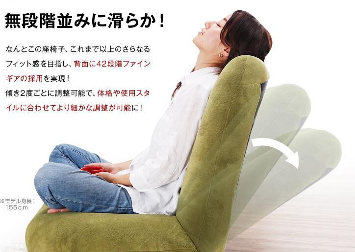 Japanese Floor Chair Folding Adjustable Lazy Sofa Chair Furniture Bedroom Living Room Playroom Balcony Adjustable Gaming Chair