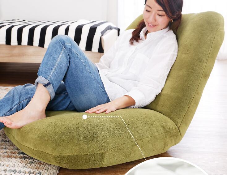 Japanese Floor Chair Folding Adjustable Lazy Sofa Chair Furniture Bedroom Living Room Playroom Balcony Adjustable Gaming Chair
