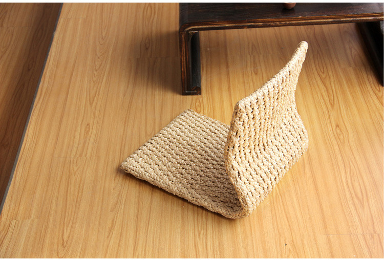 2pcs/lot Handmade Japanese Floor Legless Chair For Sitting Living Room Furniture Asian Traditional Tatami Zaisu Chair Design