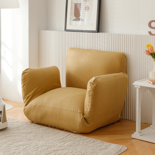 Japanese Floor Single Sofa Reclining Chair Leisure Adjustable Folding Tatami Chair Living Room Furniture Apartment Dorm Armchair