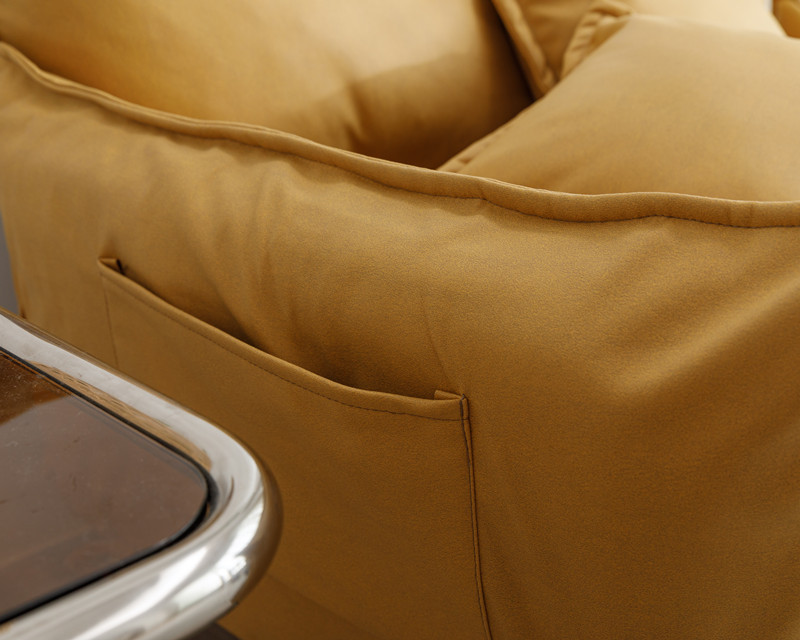 Japanese Style Foldable Floor Sofa Chair Leathaire Upholstery Lazy Recliner Armchair Accent Chair for Dormitory Apartment Living