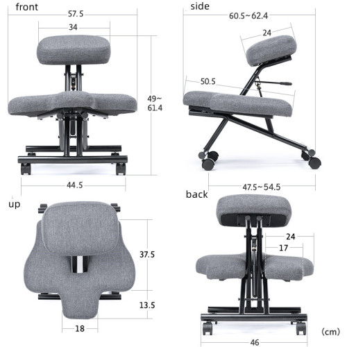Kneeling Chair - Home Office Ergonomic Computer Desk Stool For Active Sitting Relieving Back and Neck Pain & Improving Posture