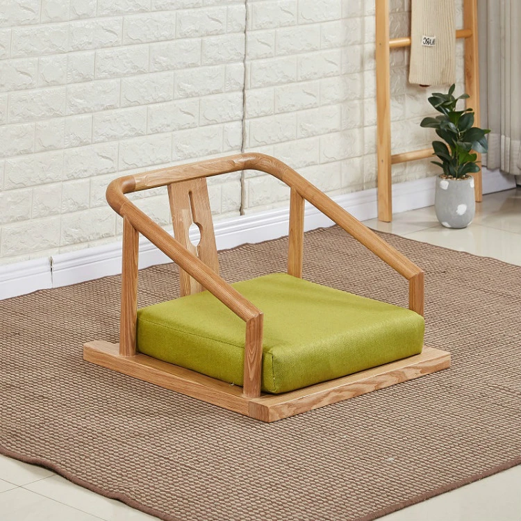 Tatami Legless Floor Zaisu Chairs Armchair Asian Furniture in Traditional Japanese Sitting Style Seat for Tatami Living Room