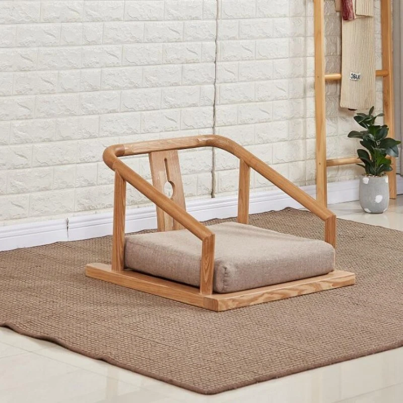 Tatami Legless Floor Zaisu Chairs Armchair Asian Furniture in Traditional Japanese Sitting Style Seat for Tatami Living Room