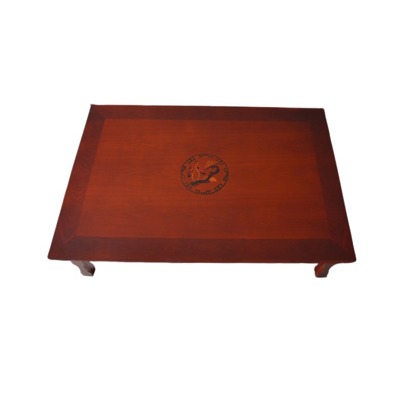 Rectangle 90X75cm  Antique Korean Coffee Tea Table Folding Leg Asian Style Living Room Foldable Furniture Floor Traditional Dining Table Wooden