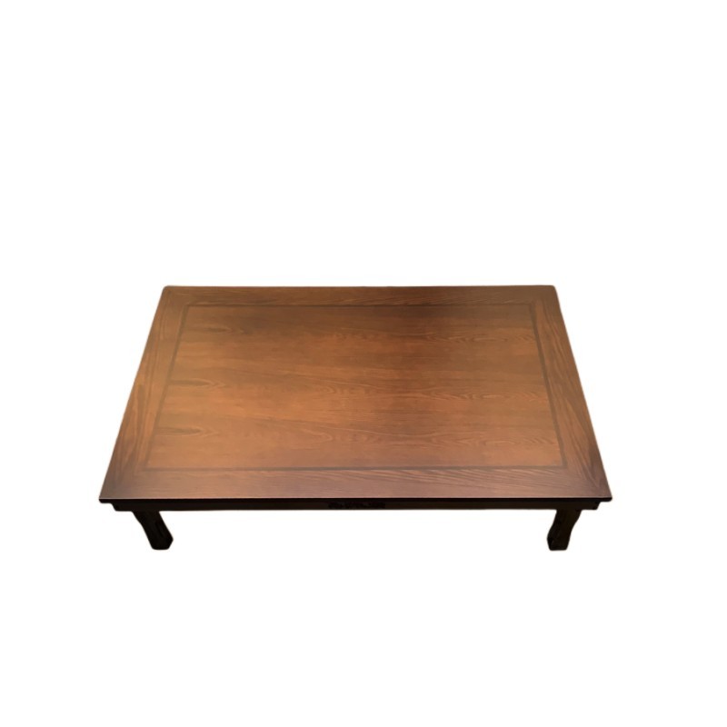 Rectangle 120x80cm Korean Dining Table Folding Leg Dining Room Furniture Asain Traditional Style Foldable Wood Carved Ding Table
