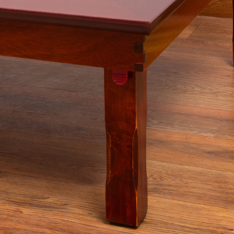 Rectangle 120x80cm Korean Dining Table Folding Leg Dining Room Furniture Asain Traditional Style Foldable Wood Carved Ding Table
