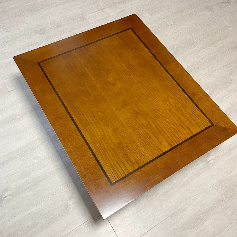 Rectangle 90X75cm  Antique Korean Coffee Tea Table Folding Leg Asian Style Living Room Foldable Furniture Floor Traditional Dining Table Wooden