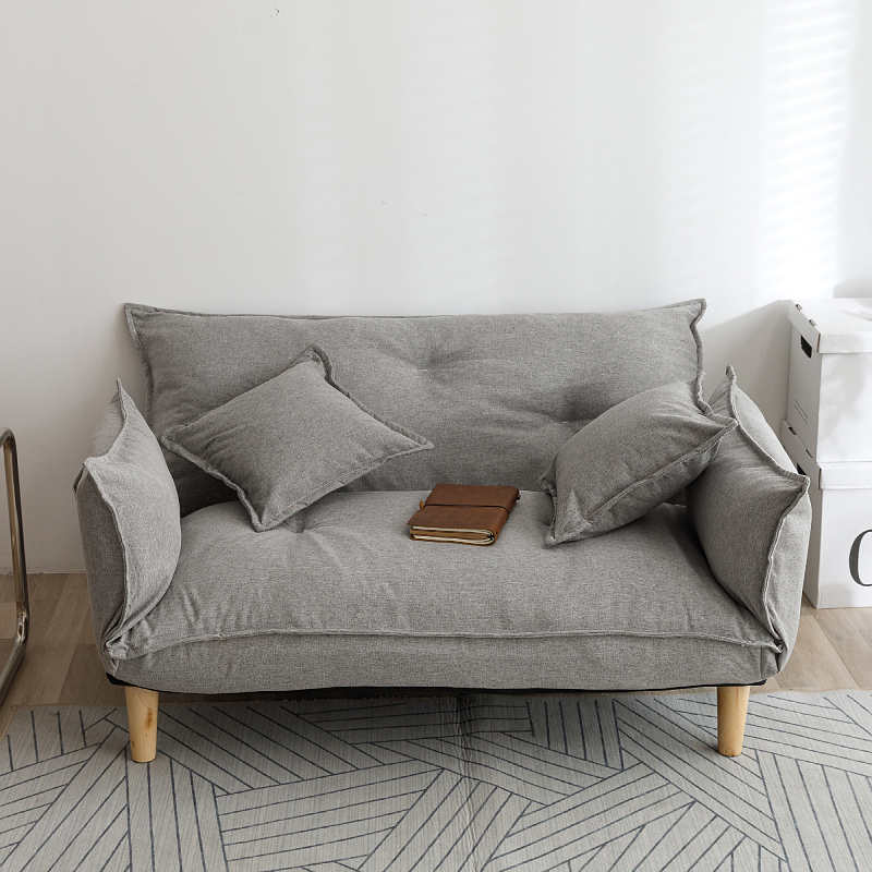 Modern Armchair Sofa Bed 5 Angle Adjustable Reclining Back and Arm Living Room Furniture Home Small Double Sofa Couch Recliner