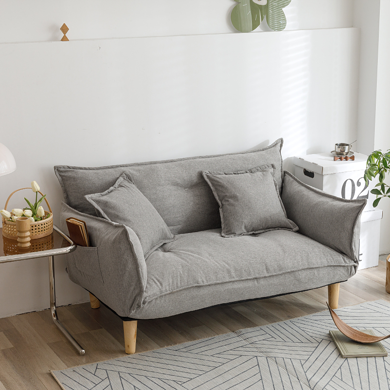 Modern Armchair Sofa Bed 5 Angle Adjustable Reclining Back and Arm Living Room Furniture Home Small Double Sofa Couch Recliner