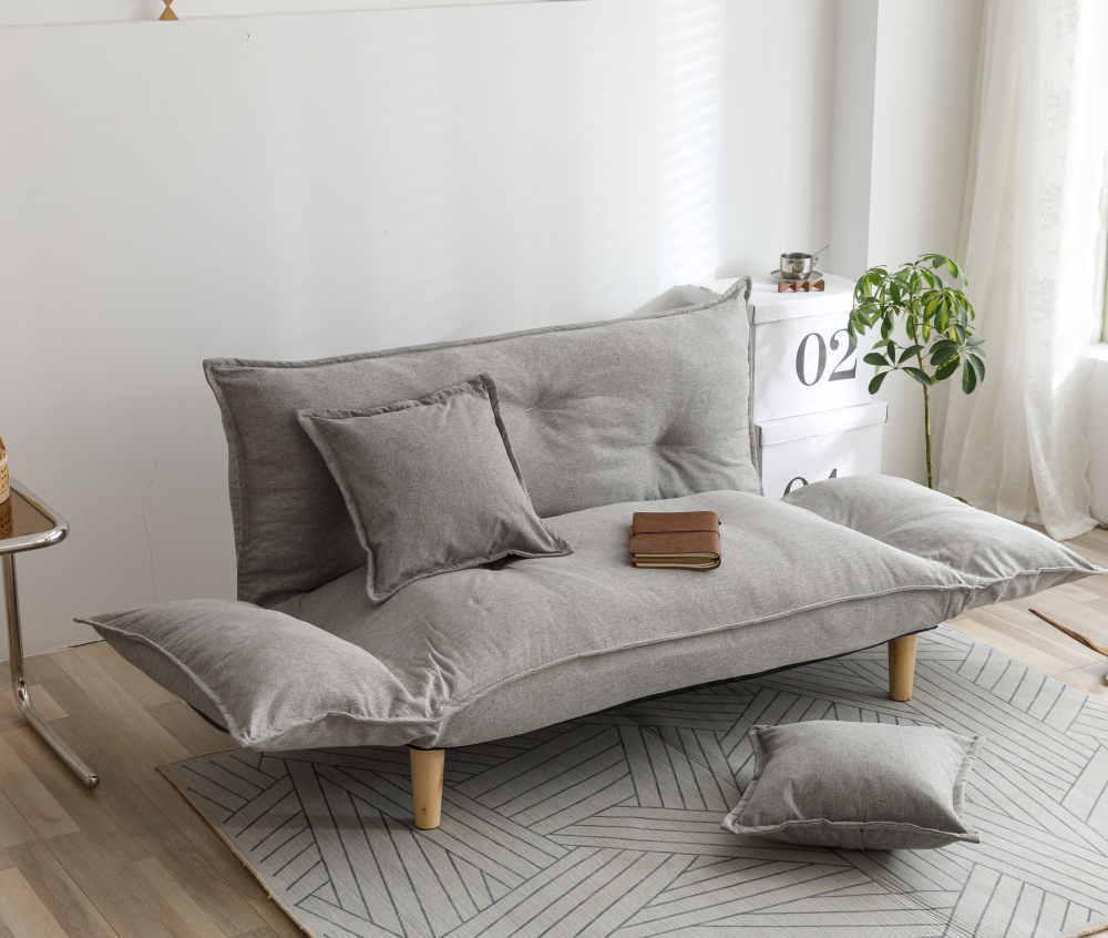 Modern Armchair Sofa Bed 5 Angle Adjustable Reclining Back and Arm Living Room Furniture Home Small Double Sofa Couch Recliner