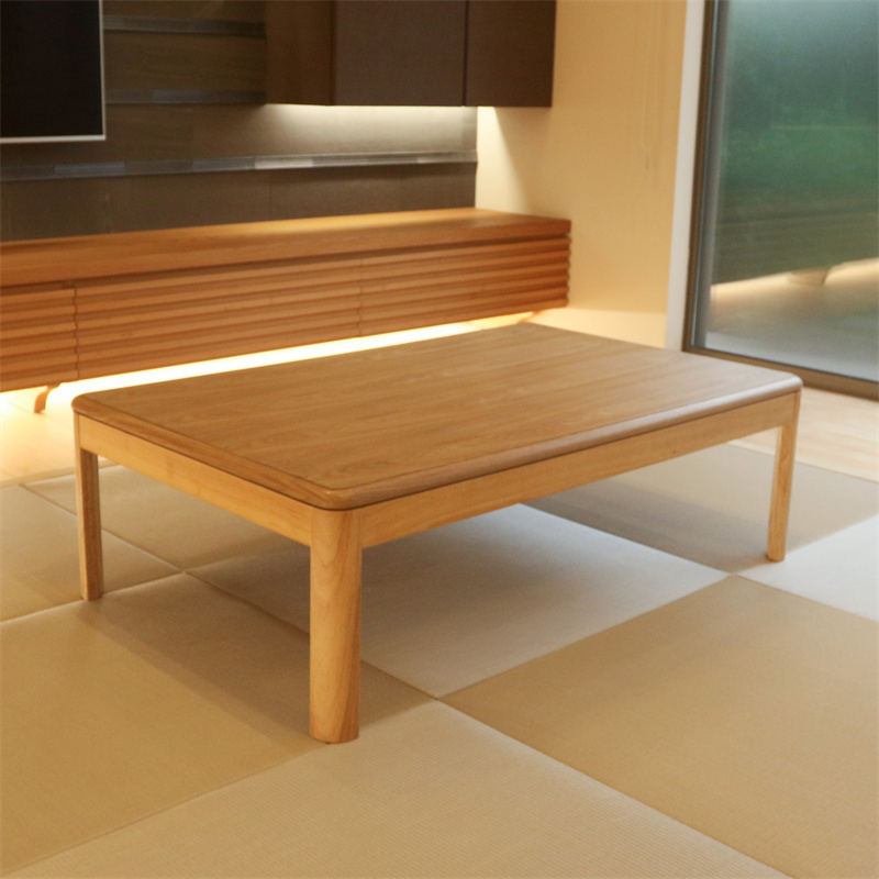 Japanese Style Kotatsu Foot Warmer Heated Table Rectangle 120cm Home Furniture Modern Wood Living Room Floor Coffee Table Wooden