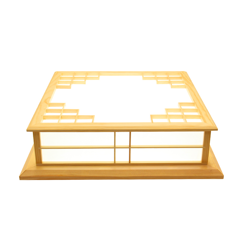 35x35cm Japanese Style Indoor Lighting LED Ceiling Lights Washitsu Tatami Decor Shoji Lamp Wood Restaurant Living Room Hallway