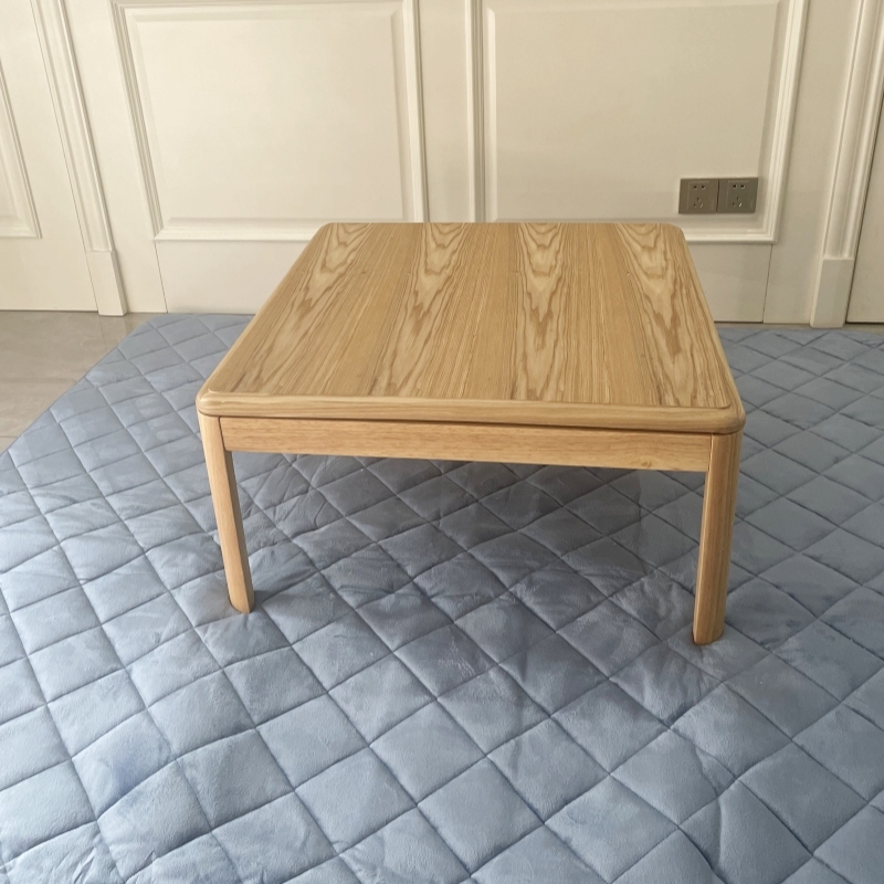 Modern Furniture Kotatsu Wooden Tea Table Square 75cm Living Room Furniture Japanese Style Tatami Foot Warmer Heated Wooden Tea Table