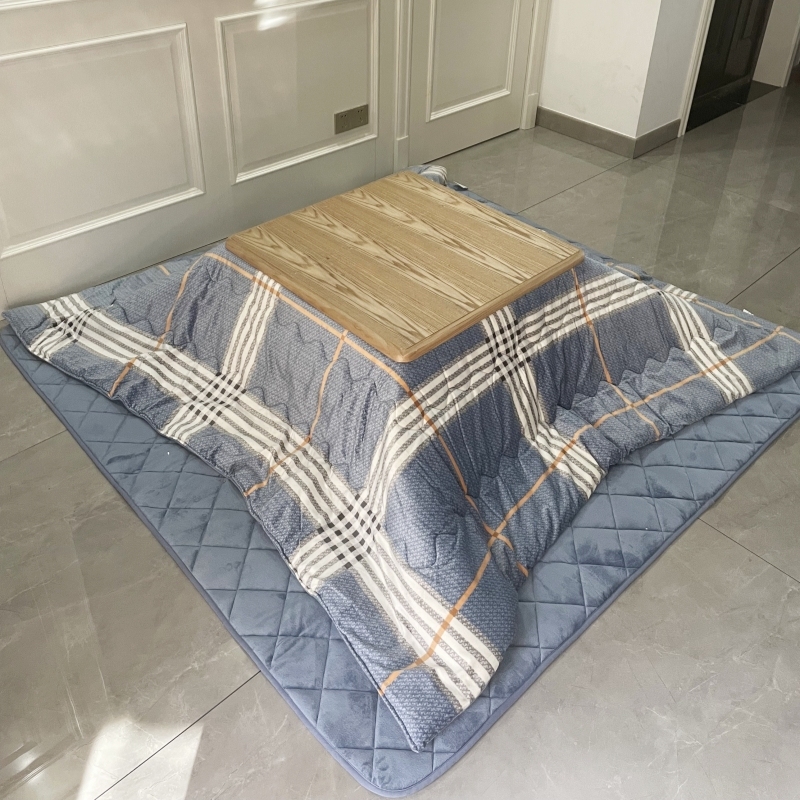 Modern Furniture Kotatsu Wooden Tea Table Square 75cm Living Room Furniture Japanese Style Tatami Foot Warmer Heated Wooden Tea Table