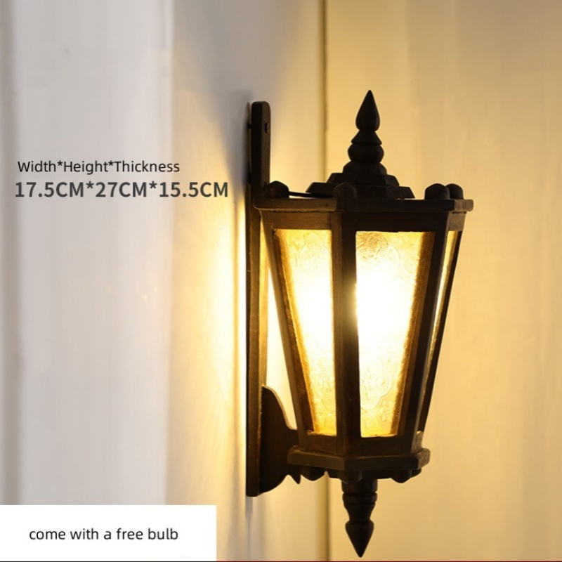 Retro Wooden Wall lamp Southeast Asia Ecological Lighting Creative Hand-Carved Wall Lights Thai Style Hotel Club Bedside Lamp