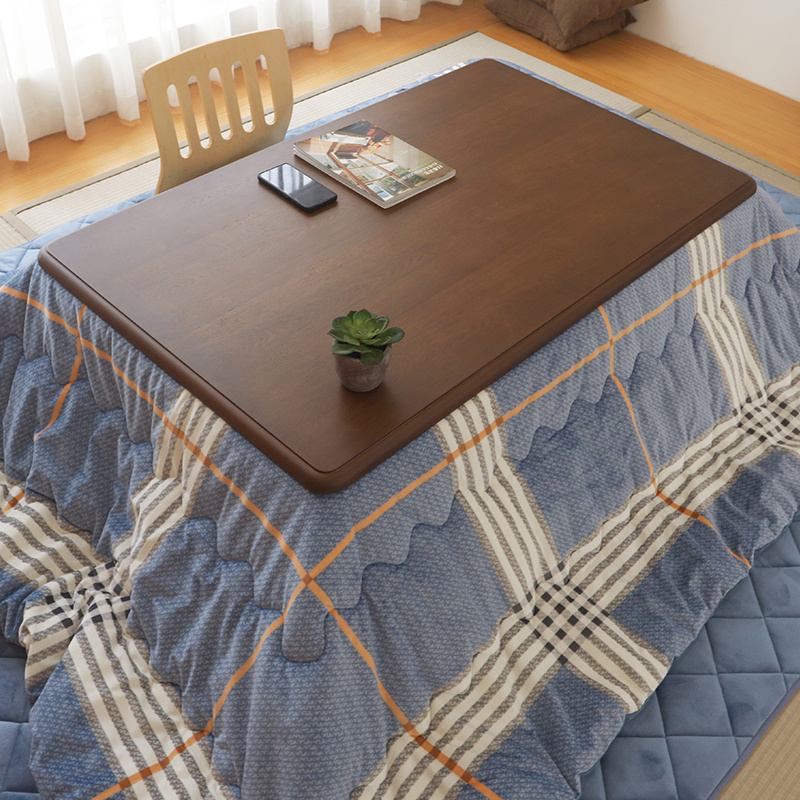 Japanese Style Kotatsu Foot Warmer Heated Table Rectangle 120cm Home Furniture Modern Wood Living Room Floor Coffee Table Wooden