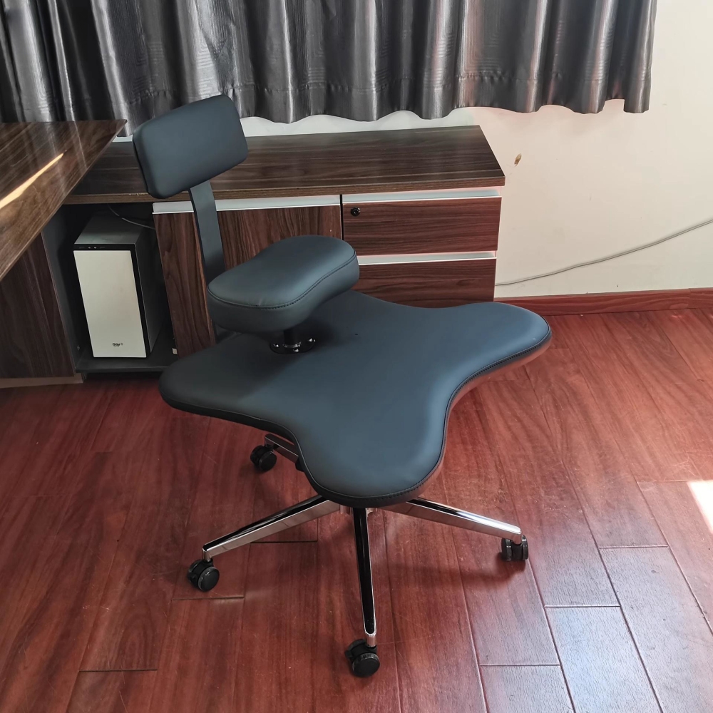 Ergonomic Cross Legged Chair with Wheels Home or Office Furniture Versatile Kneeling Chair Height Adjustable Desk Computer Chair