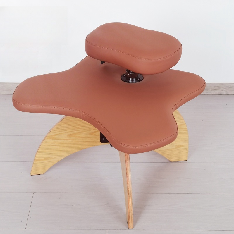 Soul Seat Wooden Kneeling Chair Ergonomic Seat Height-Adjustable Stool for Posture Improvement and Posture Correction Office