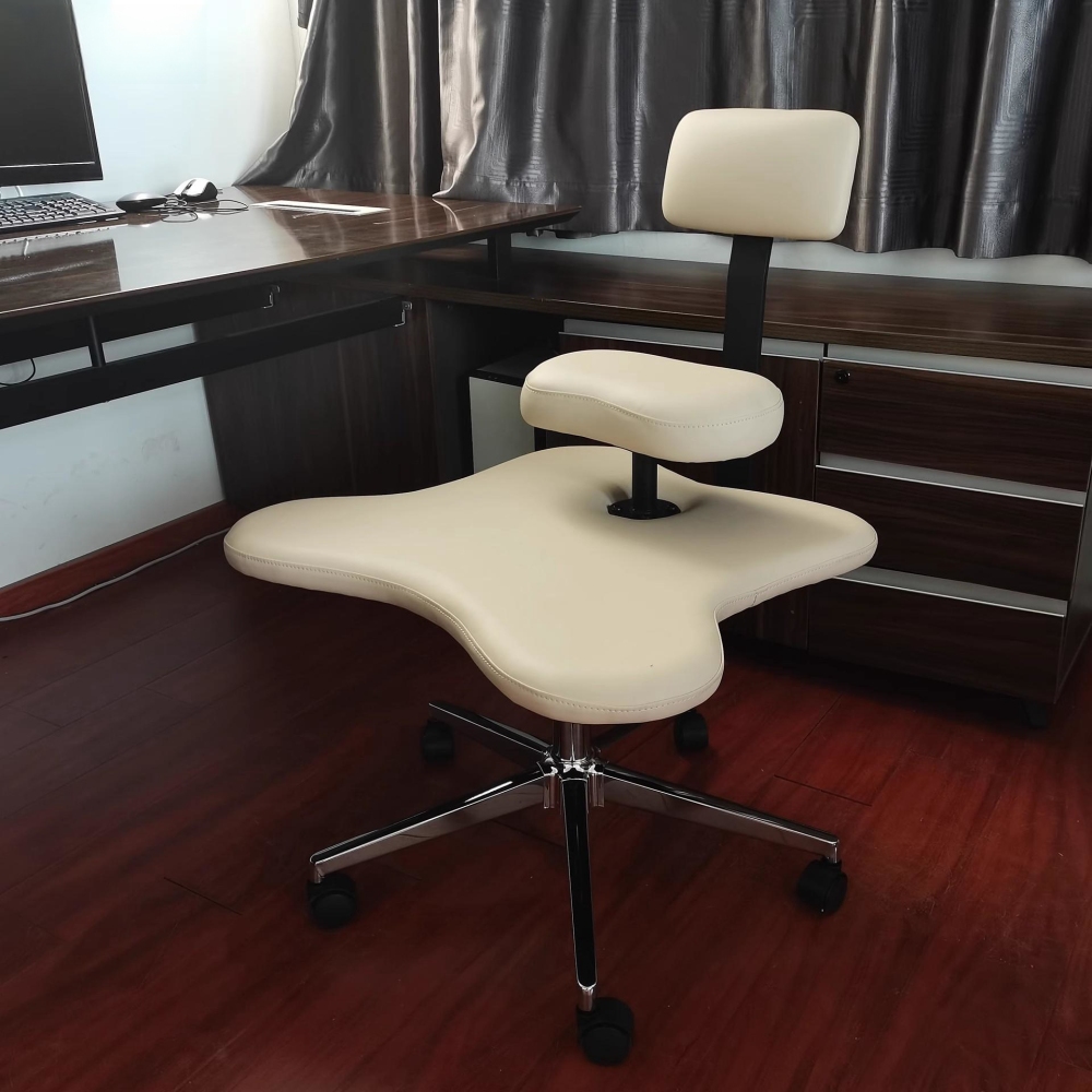 Ergonomic Cross Legged Chair with Wheels Home or Office Furniture Versatile Kneeling Chair Height Adjustable Desk Computer Chair
