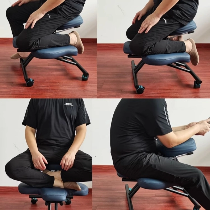 Adjustable Ergonomic Kneeling Chair Home Office Computer Chair with Casters Upright Stool Students Improves and Corrects Posture