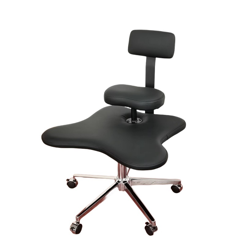 Ergonomic Cross Legged Chair with Wheels Home or Office Furniture Versatile Kneeling Chair Height Adjustable Desk Computer Chair