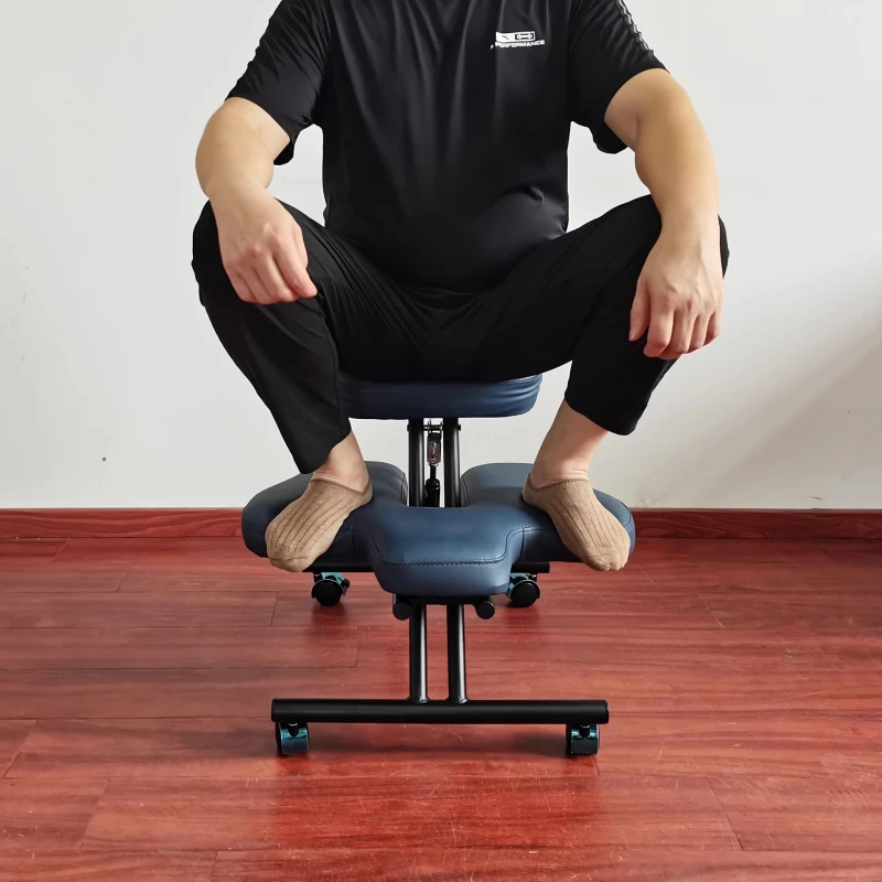Adjustable Ergonomic Kneeling Chair Home Office Computer Chair with Casters Upright Stool Students Improves and Corrects Posture