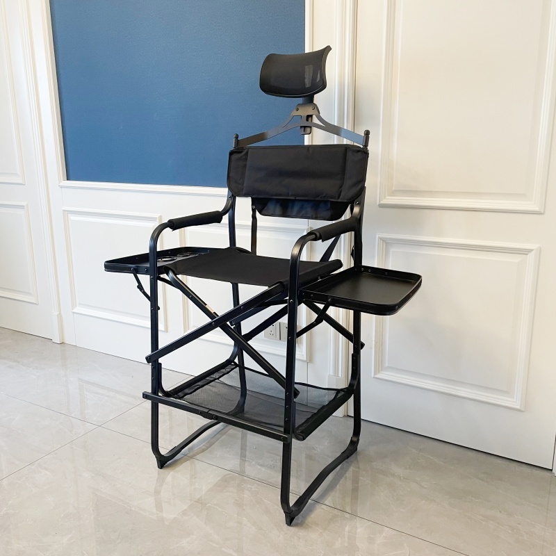 Tall Heavy Duty Director Chair - Perfect for Expos, Meetings, Shows, Counters Indoor/outdoor Chair Aluminium Makeup Chair