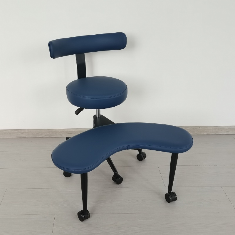 Cross-legged Meditation Chair, Home Office Desk Chair with Adjustable Stool, Lumbar Support, Flexible Design