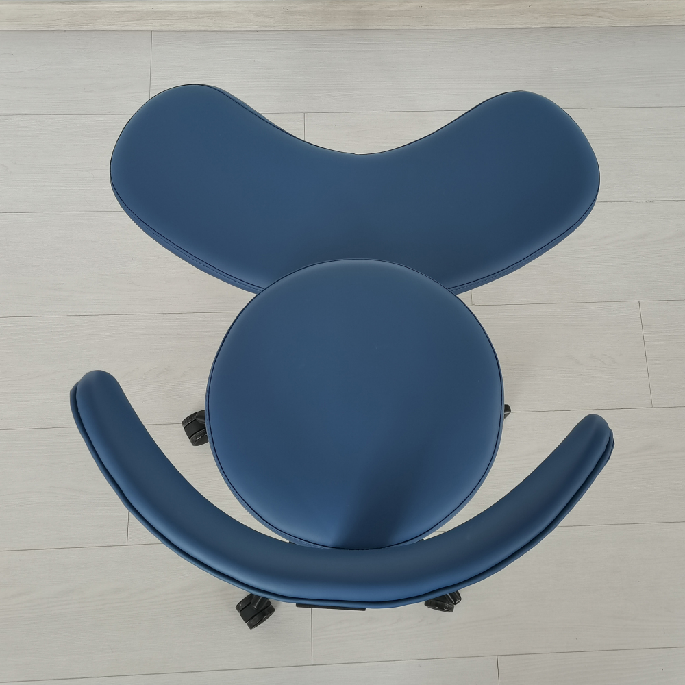 Cross-legged Meditation Chair, Home Office Desk Chair with Adjustable Stool, Lumbar Support, Flexible Design