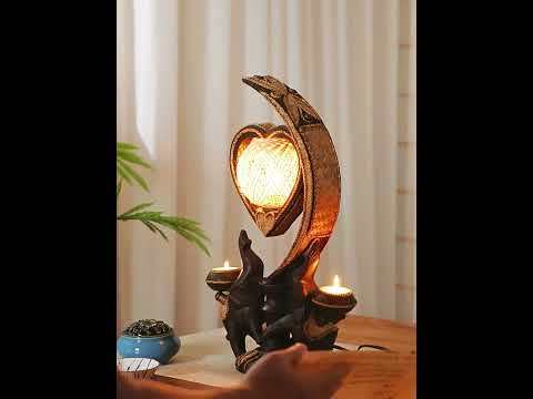 Vintage Table Lamp - L41D  Thai Elephant Lamp Southeast Asia Bedside Lights