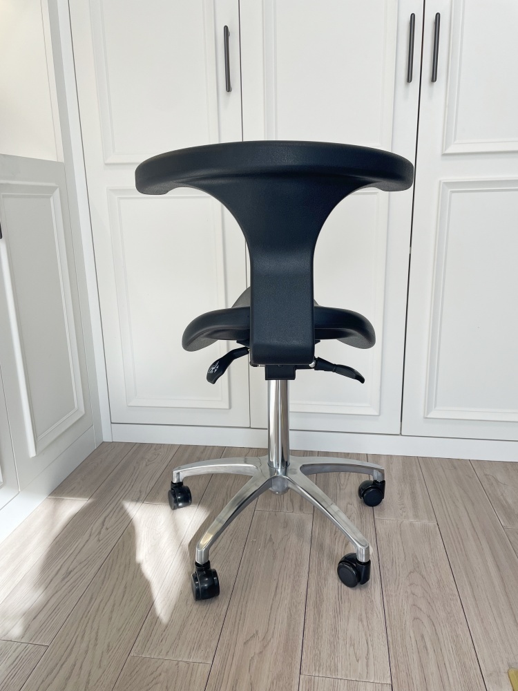 Saddle Stool Rolling Chair -Adjustable Height&Seat