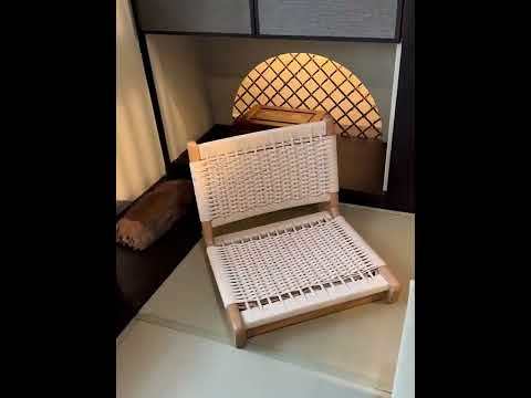 Tatami Legless Chair Woven Rattan Tatami Backrest Chair