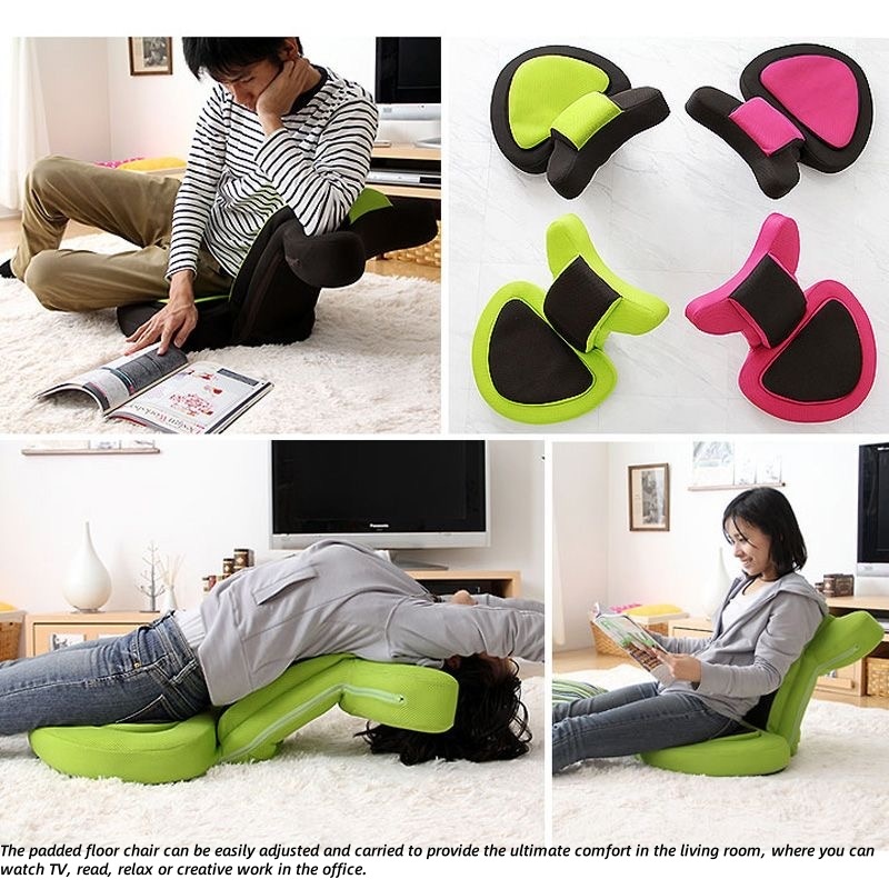 Floor Video Gaming Chair-14 position adjustable for Back, Head
