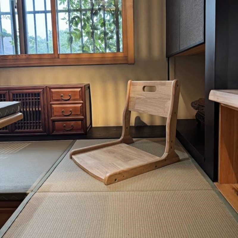 Japanese Tatami Chair with removeable cushion seat&back , Foldable